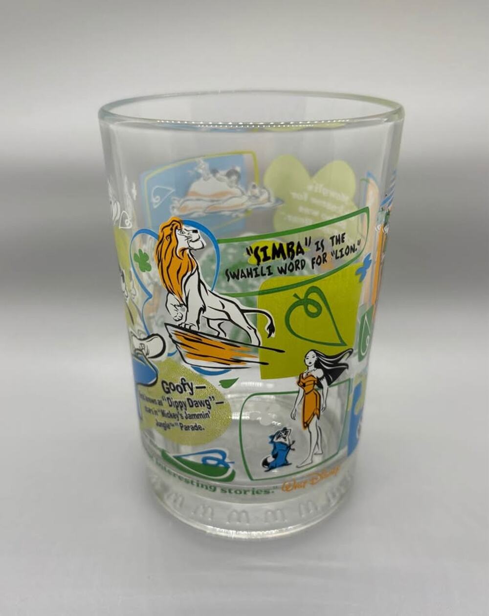 Collectible Mcdonalds Walt Disney World 100 years of Magic glass